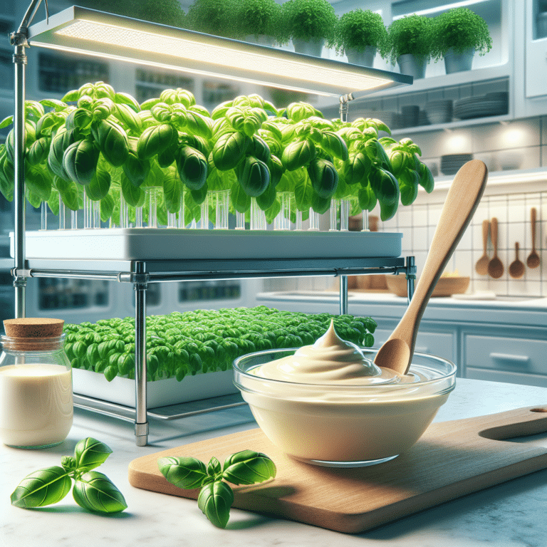 A Twist on Tradition: Fresh Basil Mayonnaise from Hydroponics