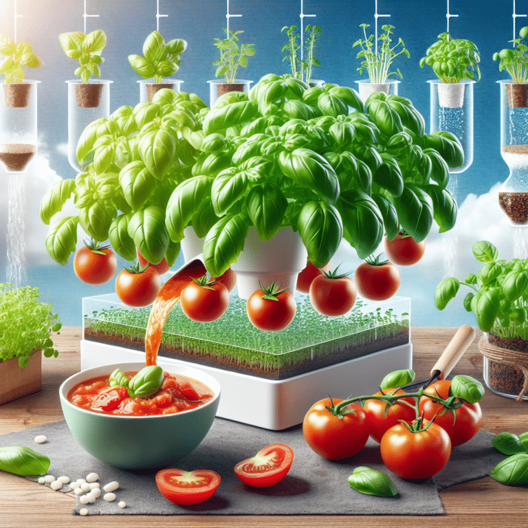 Hydroponic Gardening: Basil Tomato Sauce Recipe