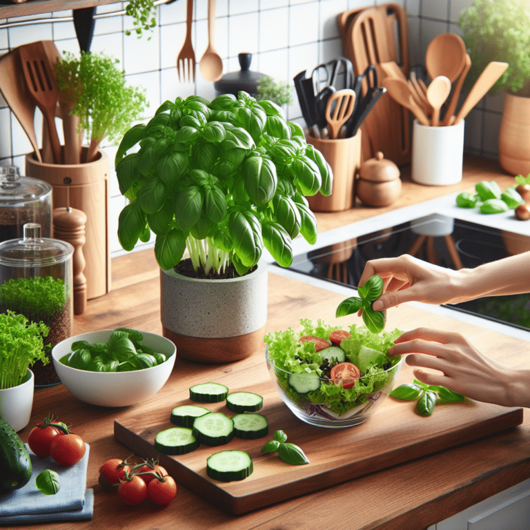 Cooking with Hydroponic Basil: Fresh Salads