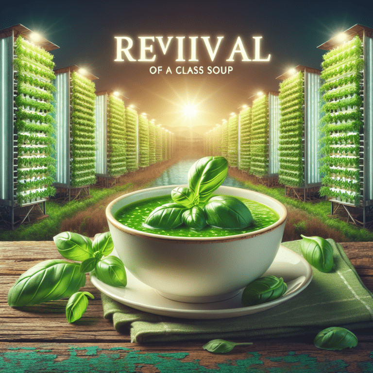 Reviving Classics: Basil Soup from Hydroponics