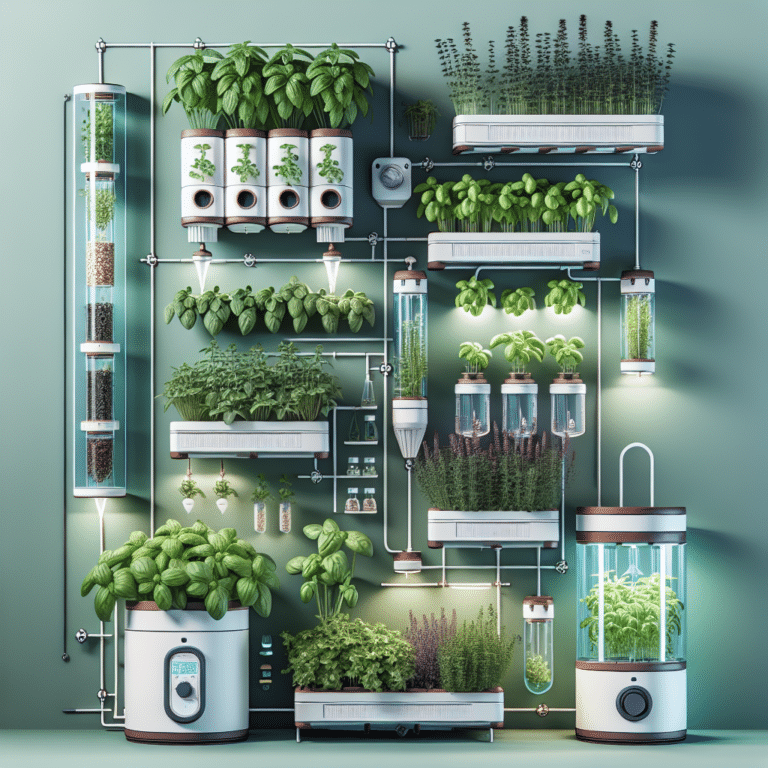 Space-Saving Hydroponic Herb Growing Ideas