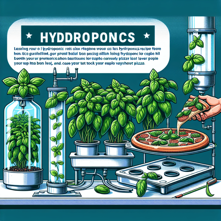 Hydroponics Made Tasty: Pizza with Fresh Basil Recipes