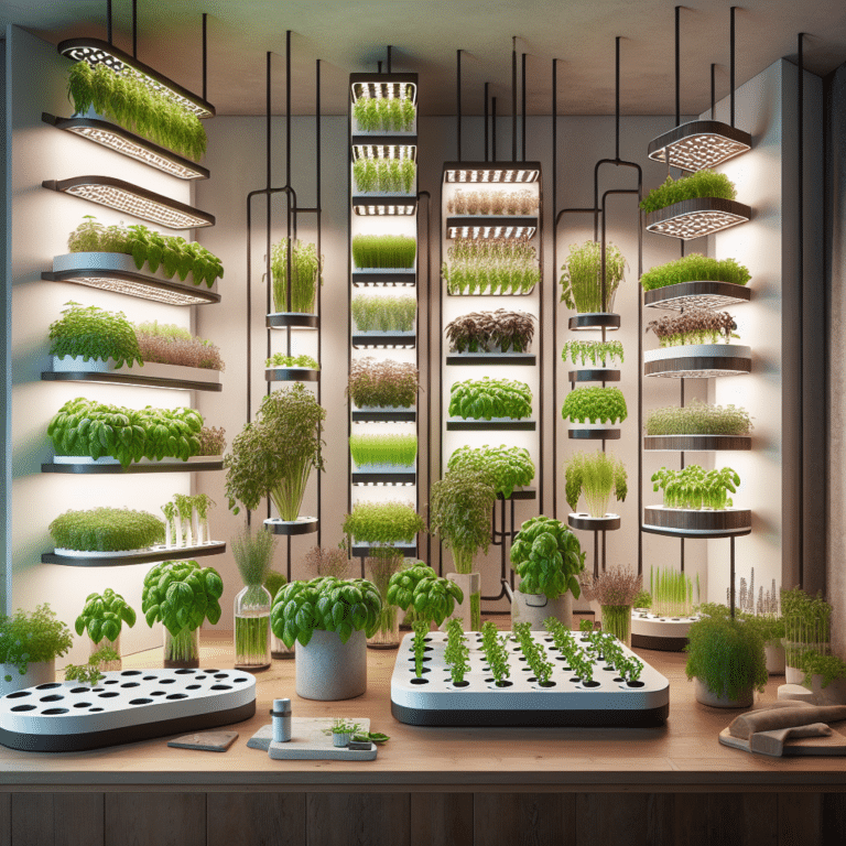 Creative Indoor Hydroponic Herb Setups