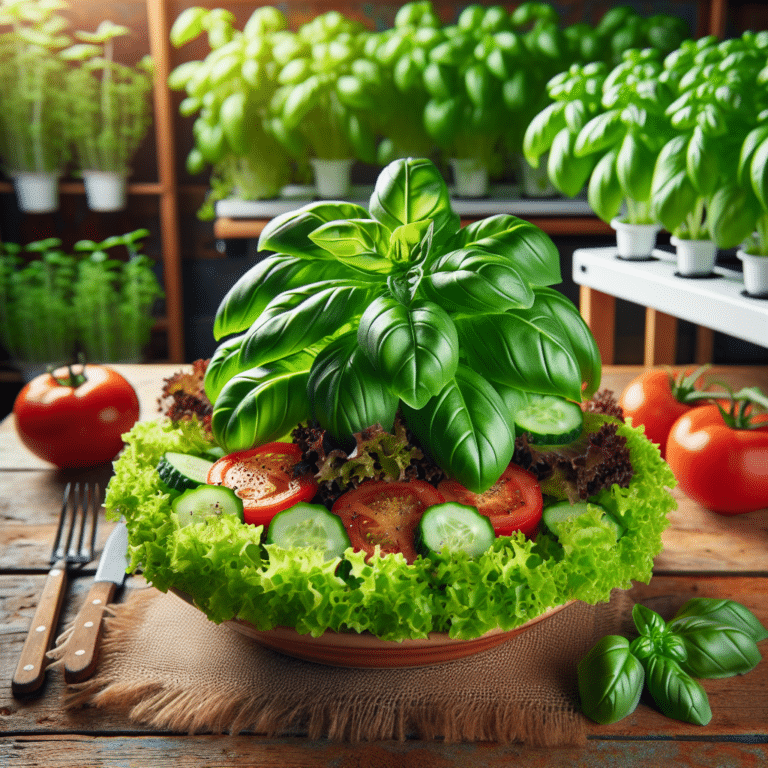 Cooking with Hydroponic Basil: Fresh Salads