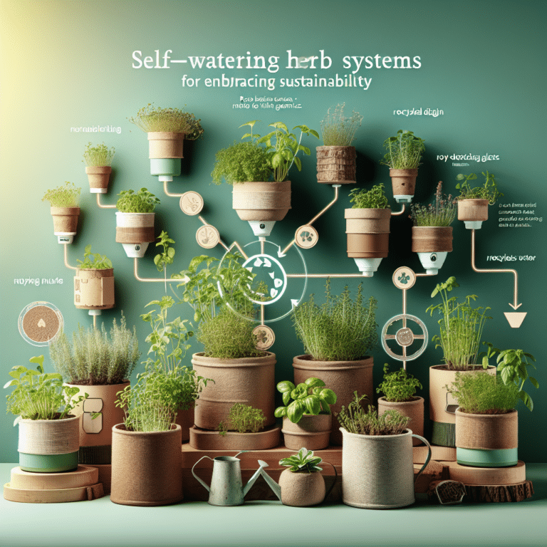 Embrace Sustainability with Self-Watering Herb Systems