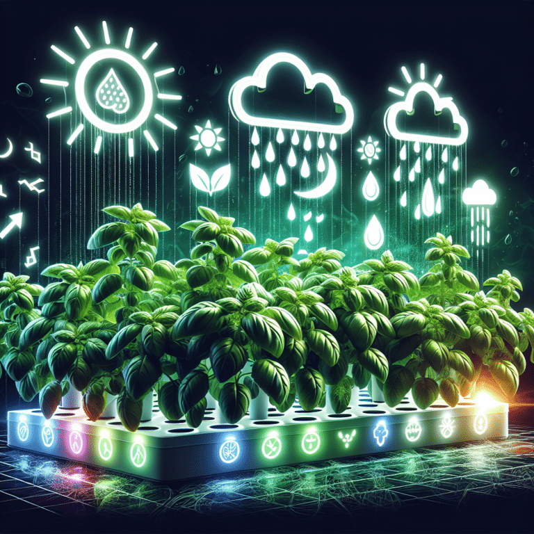 Come Rain or Shine: Indoor Hydroponic Basil Growing