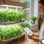 cilantro app based hydroponics