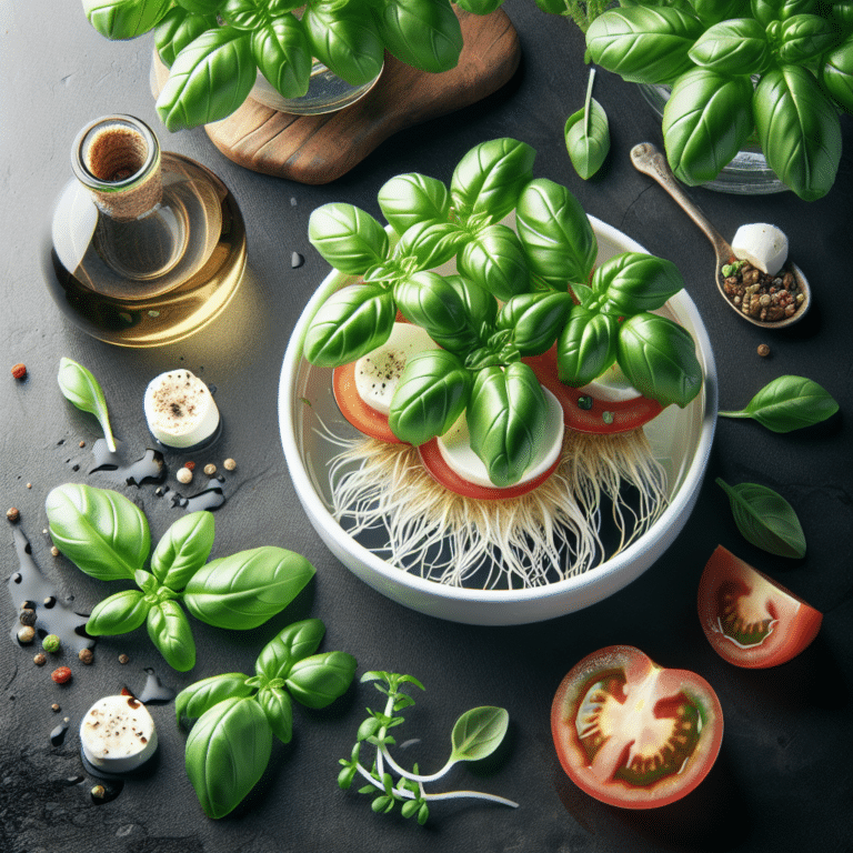 Possibilities of Hydroponic Basil: Caprese Salad