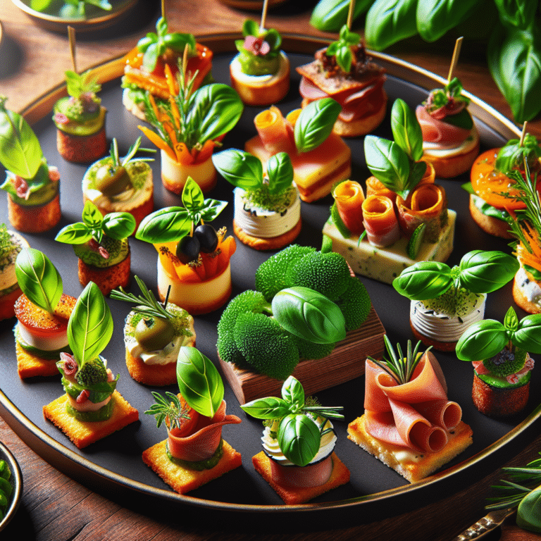 Appealing Appetisers with Hydroponic Basil