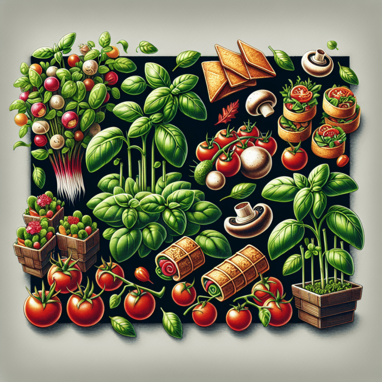 Appealing Appetisers with Hydroponic Basil
