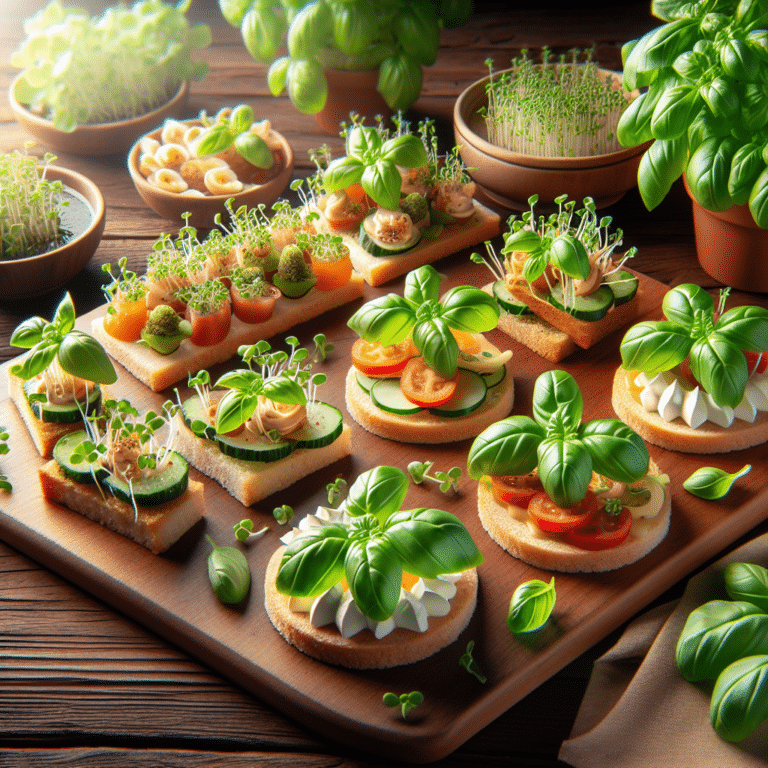 Appealing Appetisers with Hydroponic Basil