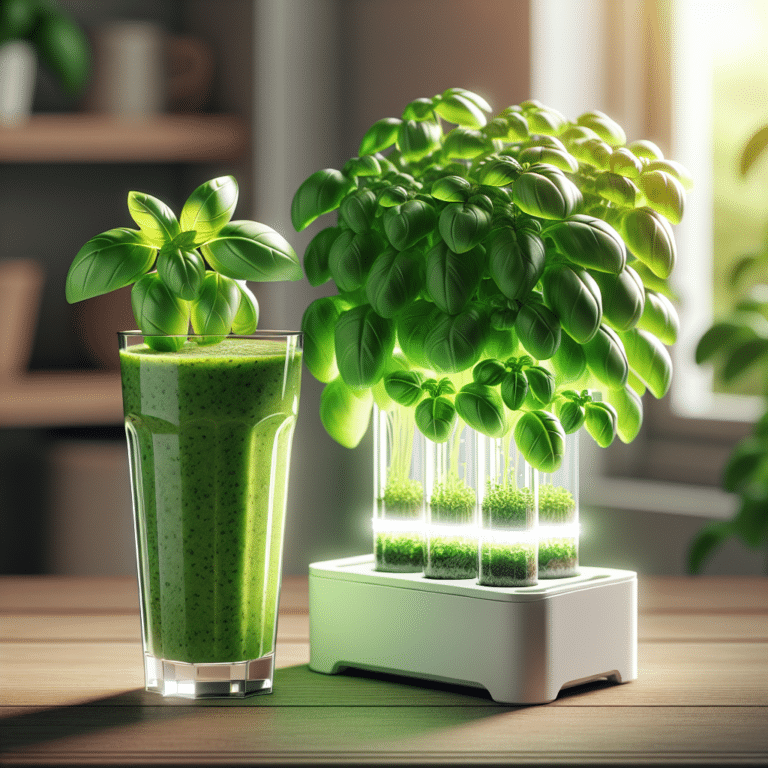Revitalizing Basil Smoothie: The Hydroponics Edition
