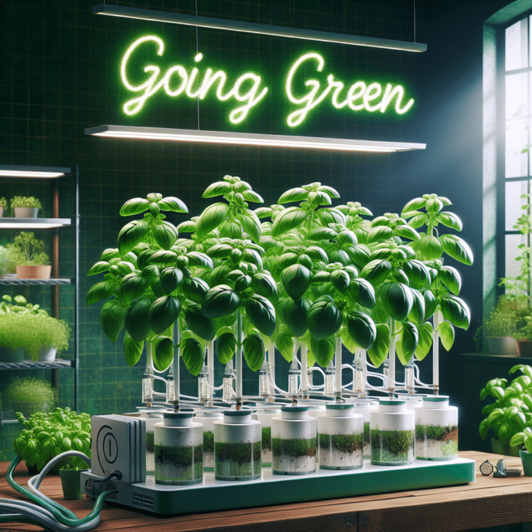 Go Green with Hydroponic Basil Growth
