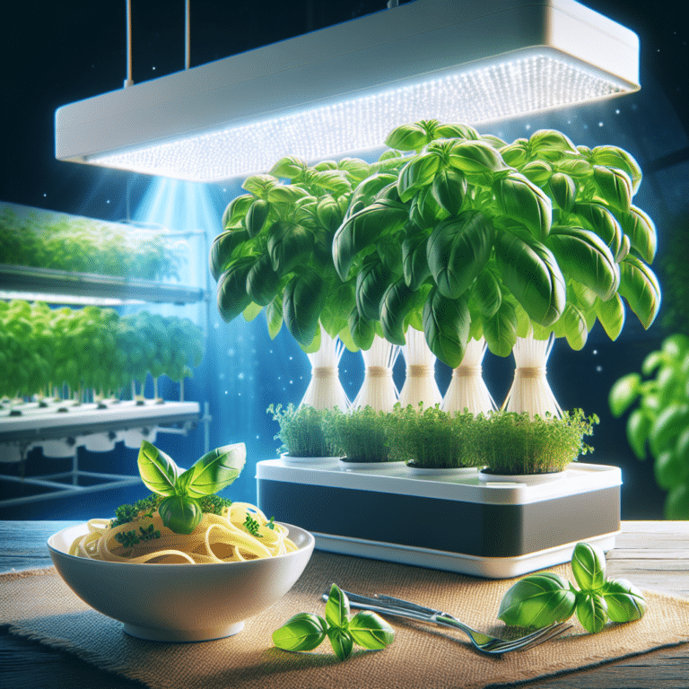 Delicious Basil Pasta from Hydroponic Gardening
