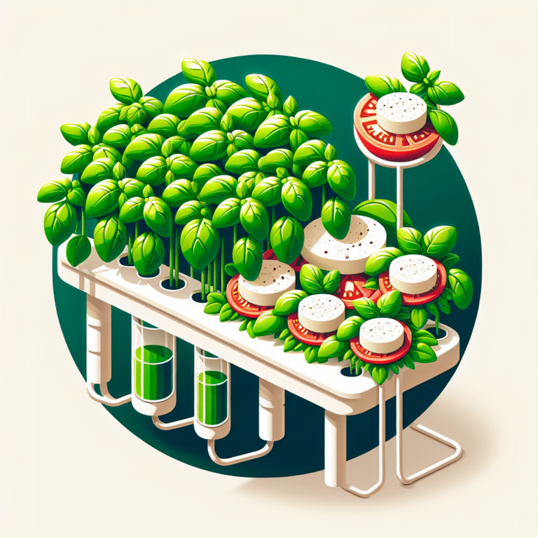 Possibilities of Hydroponic Basil: Caprese Salad