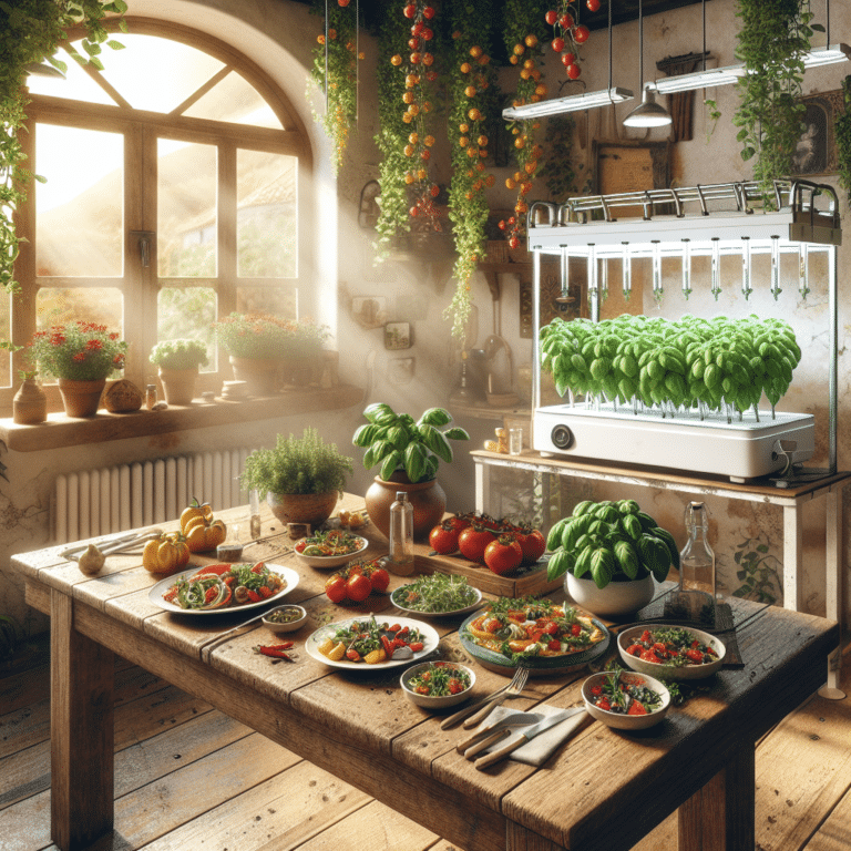 Cooking Mediterranean with Hydroponic Basil